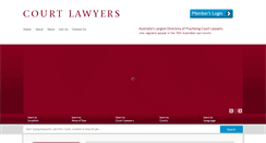 Desktop Screenshot of courtlawyers.com.au