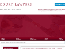 Tablet Screenshot of courtlawyers.com.au